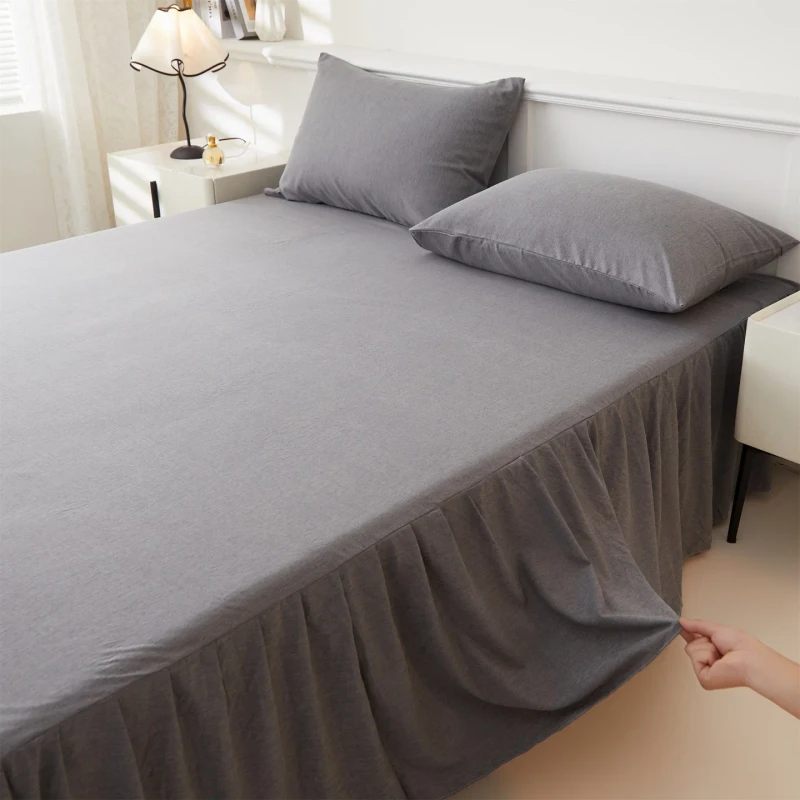 Bamboo-Fiber-Bed-Skirt-3-Piece-Set-Soft-Breathable-Skin-Friendly-Bedding-Bed-Skirt