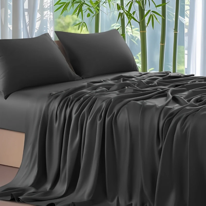 Bamboo-Grounding-Sheet-100-Organic-Bamboo-Sheet-Set-Black