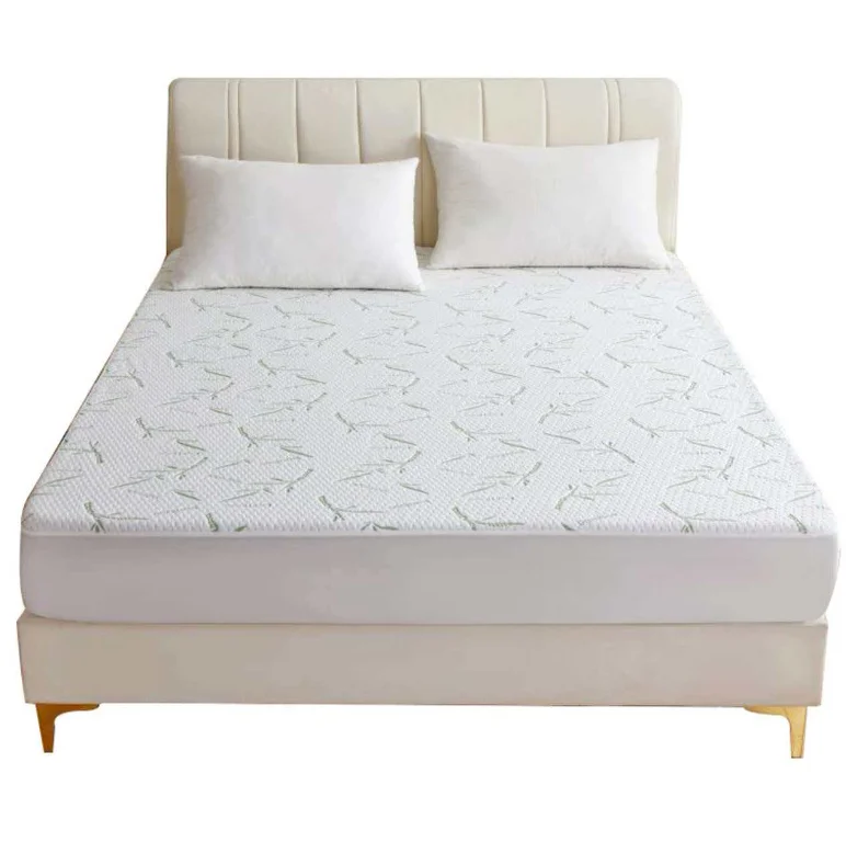 Bamboo-Mattress-Protector-Queen-Size-Bamboo-Fabric-Surface-Mattress-Cover-Waterproof-Bed-Cover-Hypoallergenic