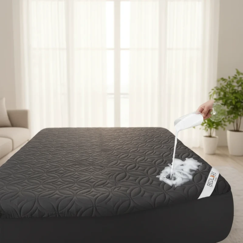 Bamboo-Microfiber-Soft-Breathable-Quilted-Waterproof-Noiseless-Mattress-Protector-Pad-Machine-Washable-Deep-Pocket