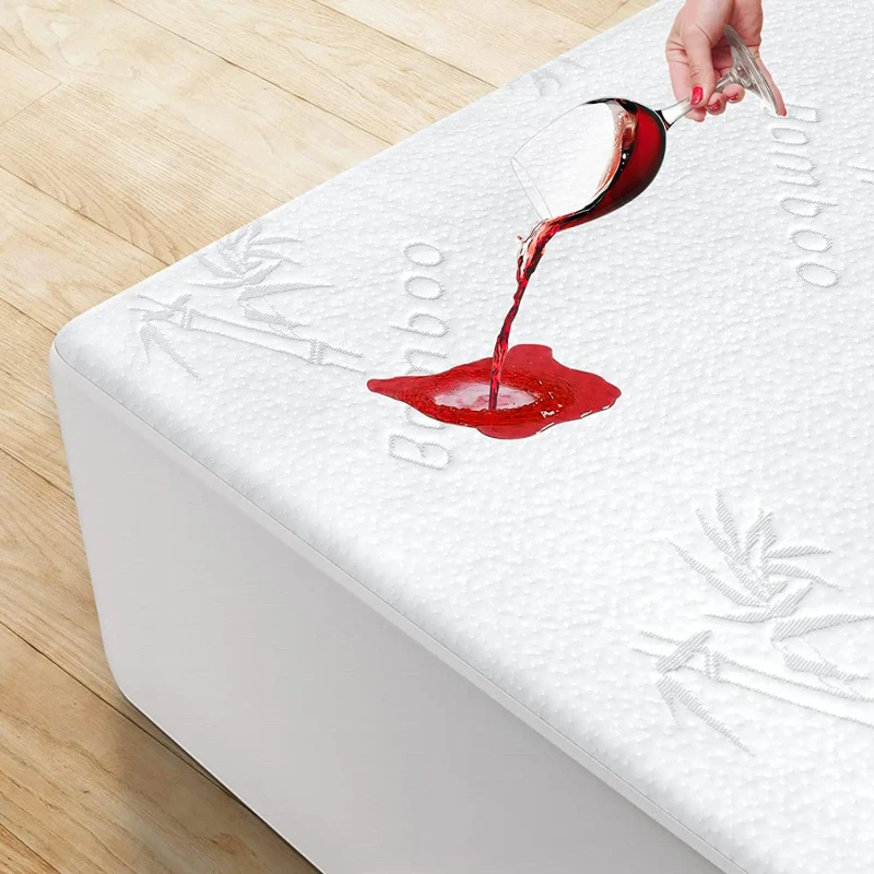 Bamboo-Waterproof-Mattress-Protector-3D-Air-Fabric-Cooling-Mattress-Cover-Breathable-Noiseless-Bed-Mattress-Protector
