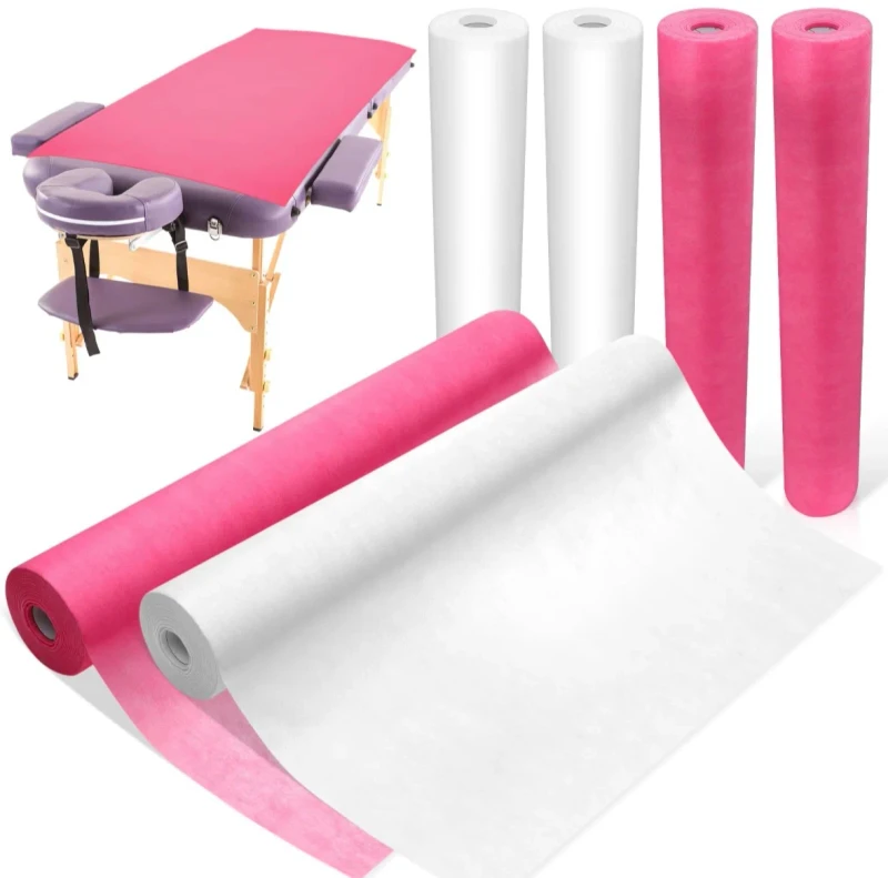 Beauty-Salon-Disposable-Perforated-Nonwoven-Bed-Sheet-50-Pieces-One-Roll