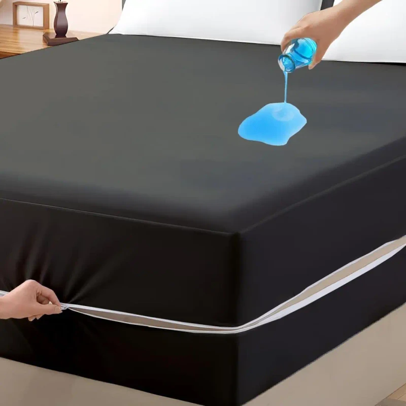 Bed-Bug-Proof-Mattress-Encasement-Anti-Dust-Mite-360-Protection-Waterproof-Zippered-Mattress-Protector