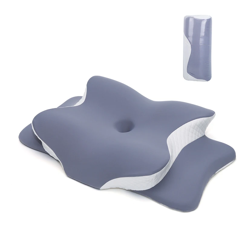 Bed-Pillow-OEM-ODM-Cervical-Contorted-Orthopedic-Sleep-Pillow-Other-Functions-Memory-Sponge-Pillow
