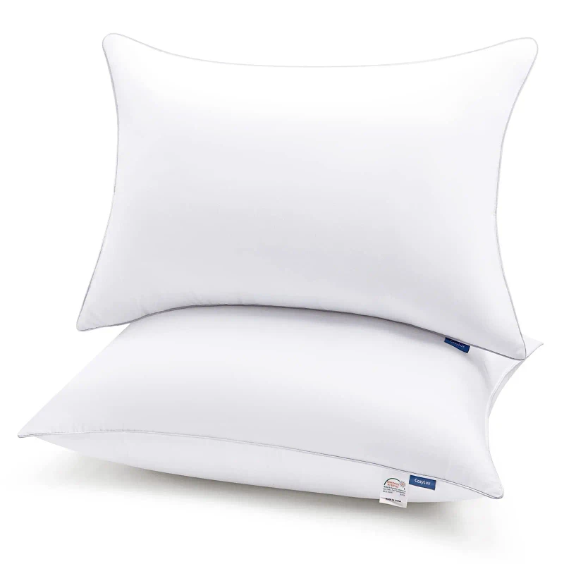 Bed-Pillows-50x75-Cm-Firm-White-100-Cotton-Pillow-Insert-with-Filling-Hotel-Pillow-for-Sleep