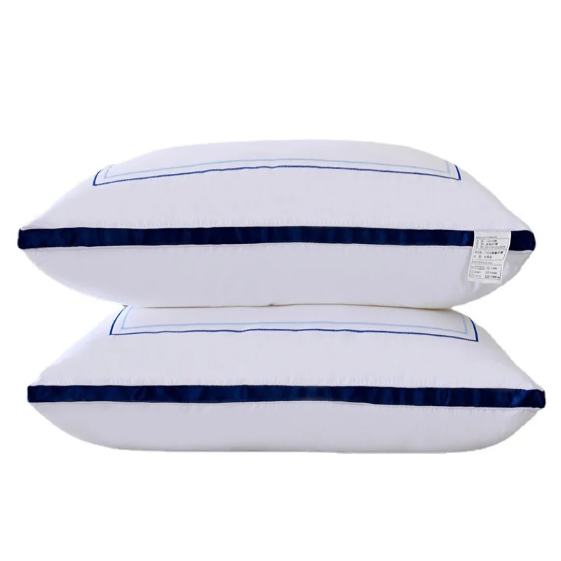 Bed-Pillows-Standard-Size-Firm-Luxury-Hotel-White-Sleeping-Neck-Pillow-3D-Blue-Satin-Top-Quality-Pillows-for-Sleep