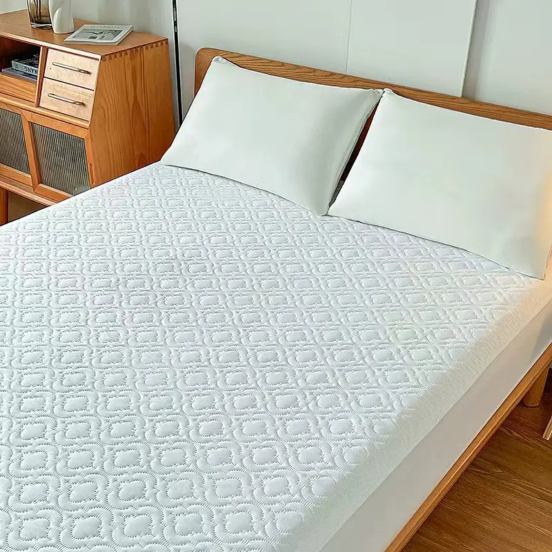 Bed-Protection-100-Waterproof-Ultrasonic-Mattress-Protector-Breathable-Noiseless-Soft-Bed-Cover-Sheet