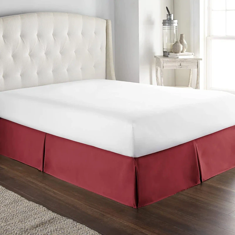 Bed-Sheet-Bedskirt-Plain-Set-Bed-Skirt-Customized-Fabric-Pattern-Solid-Color-Design-Thread-Accept-Origin