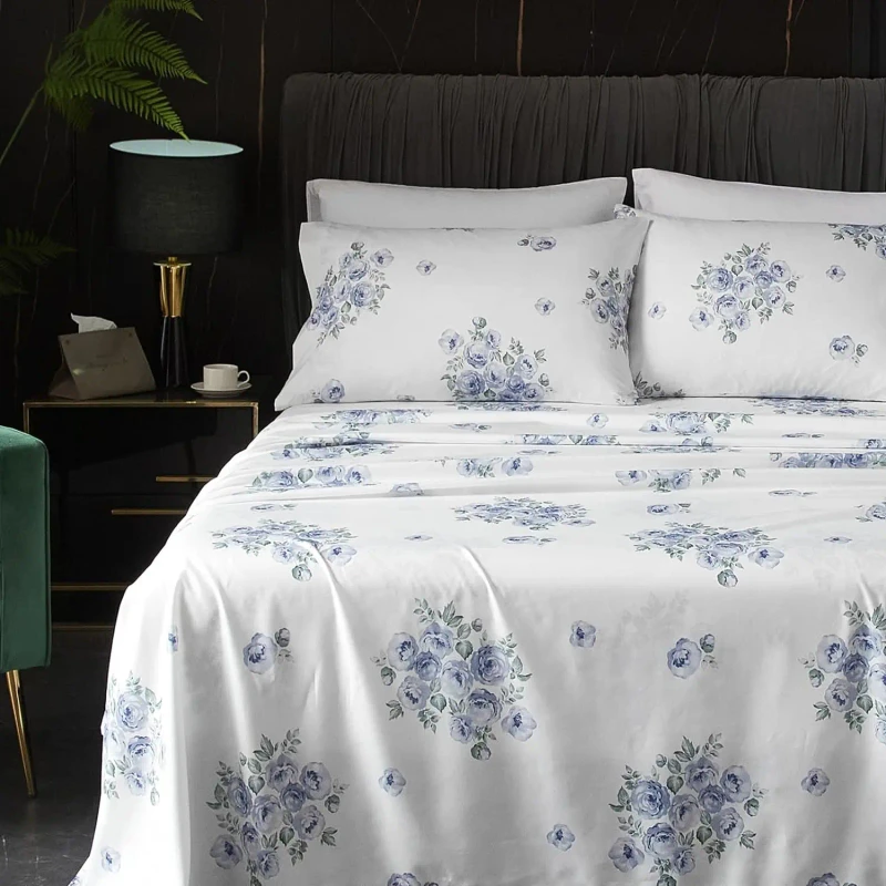 Bed-Sheet-Set-Super-Soft-Luxury-Bedding-Microfiber-Printed-Four-piece-Bed-Sheet-Set