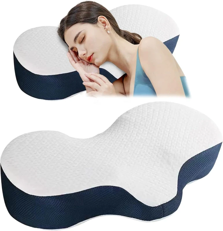 Bed-Side-Orthopedic-Pillow-Removable-Cover-Bamboo-Contour-Back-Stomach-Sleep-Memory-Foam-Pillow-Orthopedic-Head