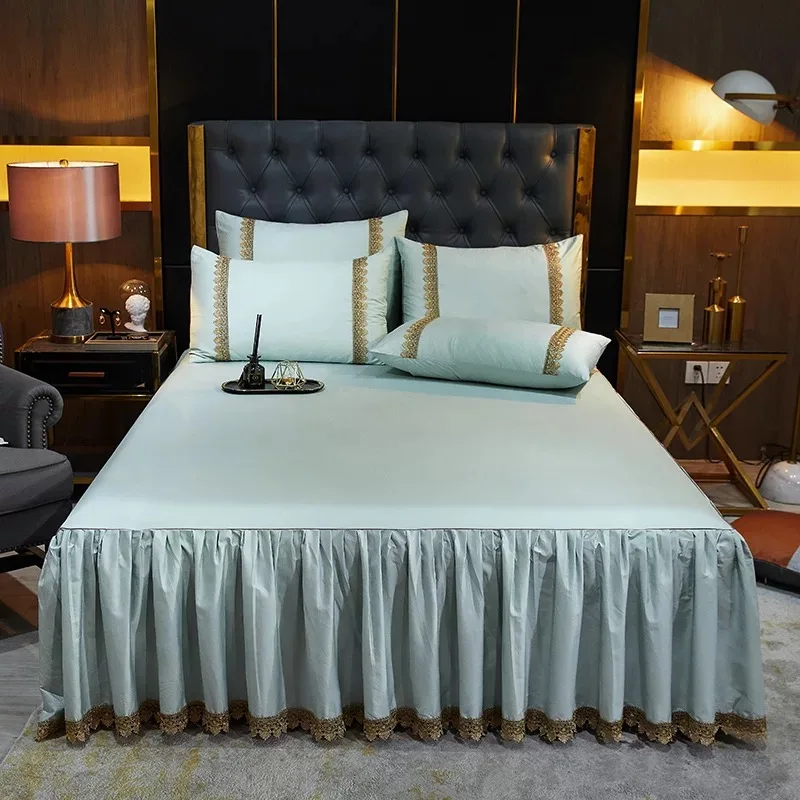 Bed-Skirt-Home-Thickened-Bedspread-Bed-Cover-Bed-Skirt