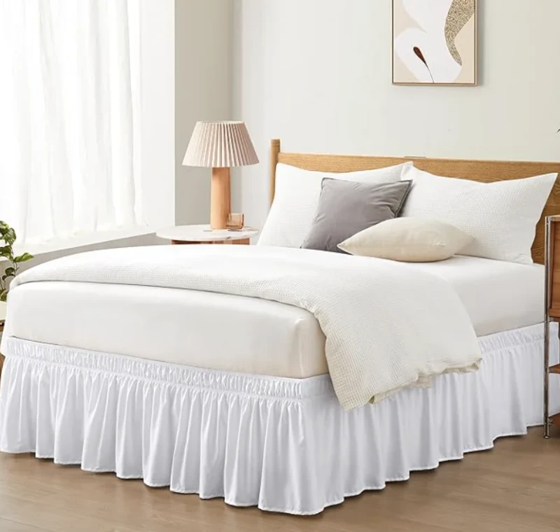 Bed-Skirts-with-Adjustable-Elastic-Belt-for-Easy-Fitting-Wrinkle-Fade-Resistant
