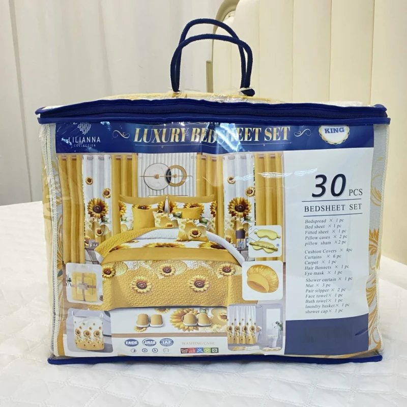 Bedding-30-Pieces-Sheet-Collections-30-Pcs-Bedding-Set-with-Matching-Curtains