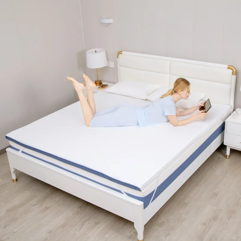 Bedding-Elastic-Gel-Memory-Foam-Mattress-Topper-with-Removable-Cover-for-Playing-Protection-Soft-and-Comfortable