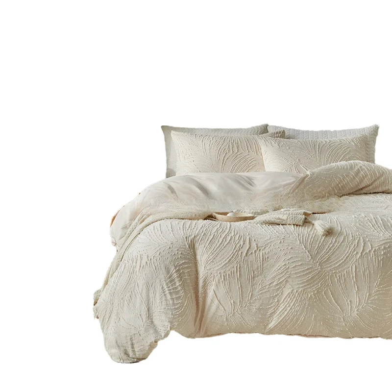 Bedding-Polyester-Cotton-Solid-Modern-200TC-Three-Piece-Set-Eco-Friendly-Stitching-Soft-Skin-Friendly-for-Hotel-Home-Use