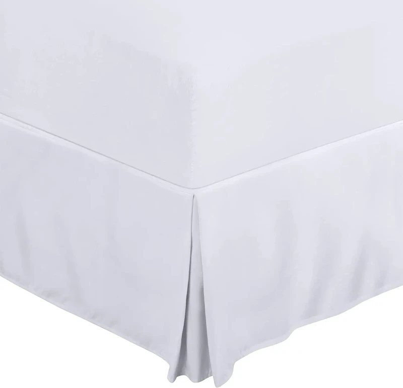 Bedding-Queen-Bed-Skirt-Soft-Quadruple-Pleated-Ruffle-Hotel-Quality-Shrinkage-and-Fade-Resistant