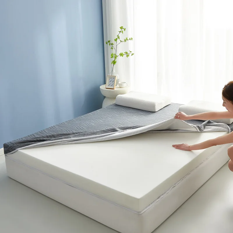 Black-Eco-Friendly-Foldable-Memory-Foam-Mattress-King-Queen-Single-Size-Cotton-Fabric-Modern-Design-Home-Furniture-Apartment