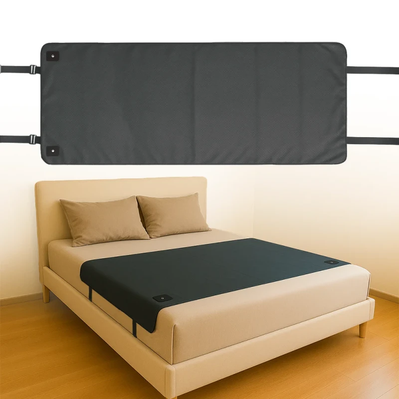 Black-PU-Leather-Grounding-Bed-Sheet-Conductive-Breathable-Earthing-Mat-for-Better-Sleep-Anti-Static-Design-Factory-Supply