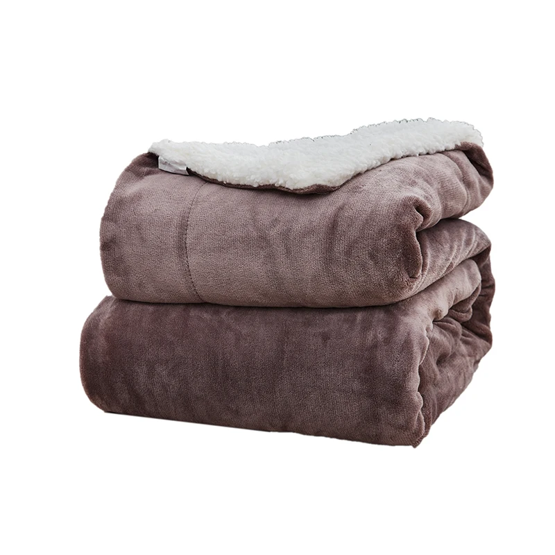 Blankets-Throws-Thickened-Lamb-Wool-Double-Fleece-Blanket-Lamb-Fleece-Blanket