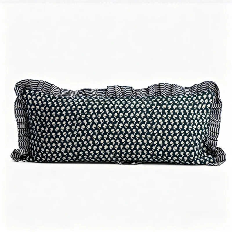 Block-Pattern-Long-Lumbar-Pillow-Cover-Ruffle-Edge-Reversible-Floral-Bolster-Cushion-Cover-for-Sofa-Bed-Home-Decor