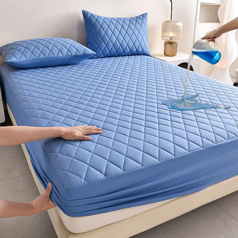 Blue-Bed-Matress-Protector-Waterproof-Quilted-Mattress-Pad-Friendly-Fitted-Sheet-Hypoallergenic-Mattress-Cover-Custom