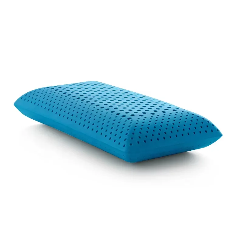 Blue-Cooling-Memory-Foam-Pillow-Hole-Punch-Bed-Pillow-Infused-with-Cooling-Gel