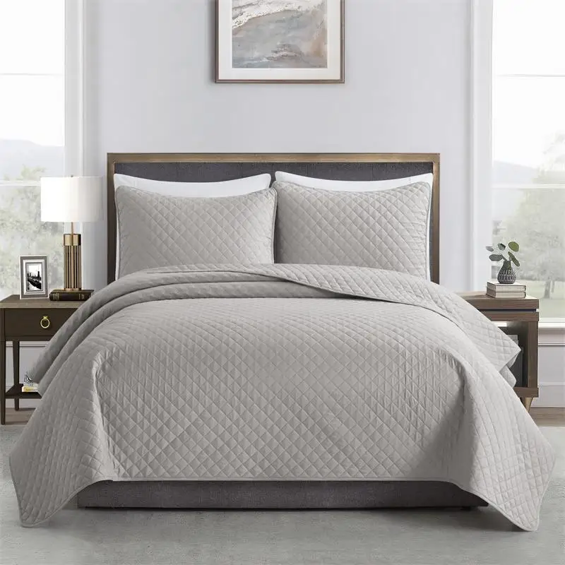 Blue-Queen-Bedspreads-Quilt-Lightweight-All-Season-Bedcover-Set-3-Piece-Quilt-Sets-with-Shams