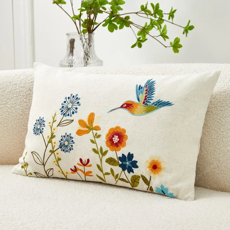 Boho-Decorative-Throw-Pillow-Cushion-Embroidered-Floral-Pillow-for-Couch-Sofa-Bedroom-Decor-Cushion-Case