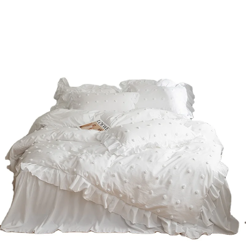 Brand-New-Home-Bedding-Set-Tufted-Jacquard-Velvet-Bed-Throw-Pillows-Tufting-Cotton-Fabric