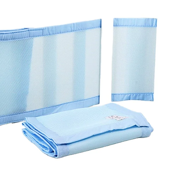 Breathable-100-Polyester-Crib-Guardrail-Pad-3D-Spacer-Air-Mesh-Sandwich-Air-Mesh-Fabric-Baby-Crib