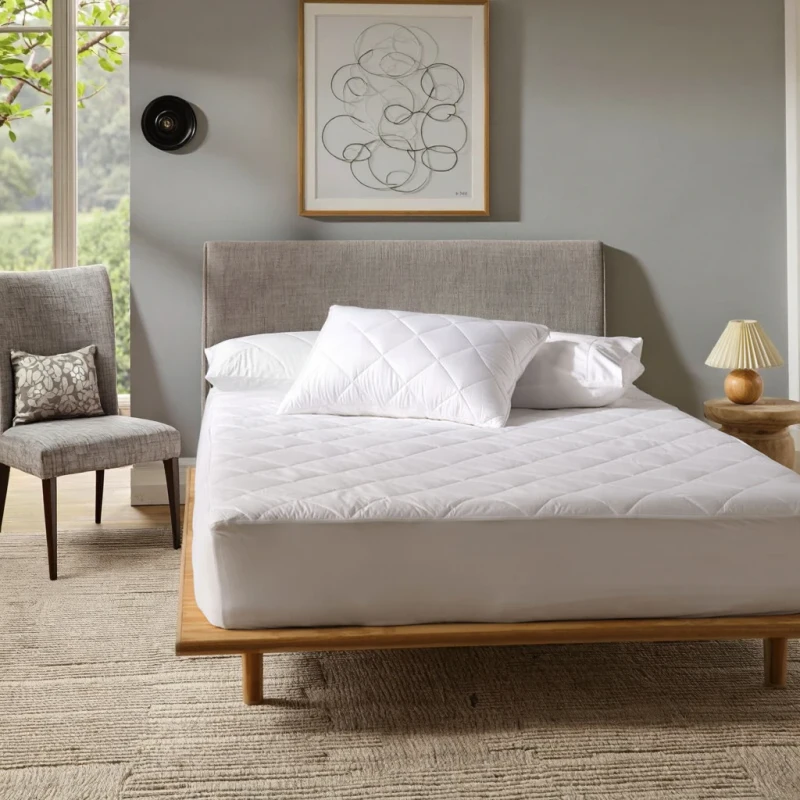 Breathable-Bamboo-Mattress-Protector-Bed-Pad-Cover-100-Waterproof-Bamboo-Mattress-Protector-Cover