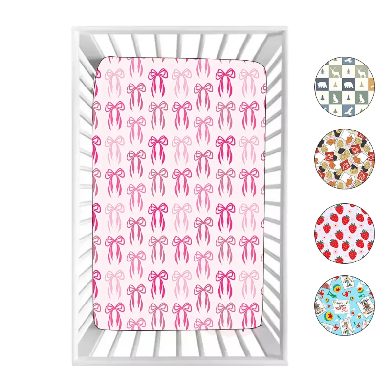 Breathable-Bamboo-Printed-Crib-Sheet-Custom-Fitted-Sheet-Baby-Bedding-Set