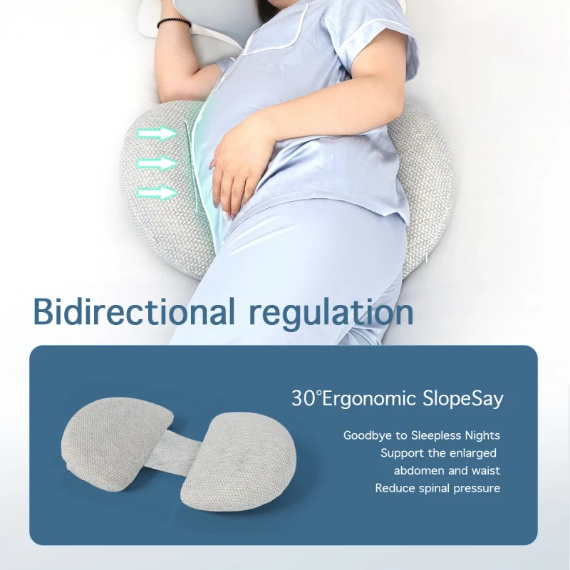Breathable-Memory-Foam-Pregnancy-Pillow-Massage-Adjustable-Features-Portable-Full-Body-Maternity-Pillow-for-Side-Sleeping-Relief