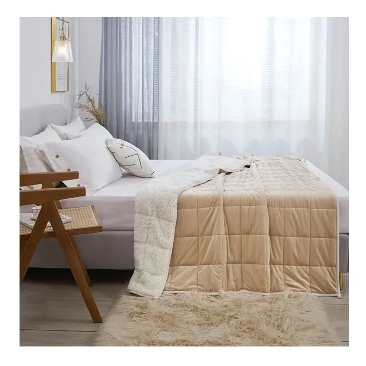 Breathable-Soft-Throw-Blanket-for-All-Season-Heavy-Blanket-Premium-Glass-Beads-Kids-Minky-Weighted-Blanket
