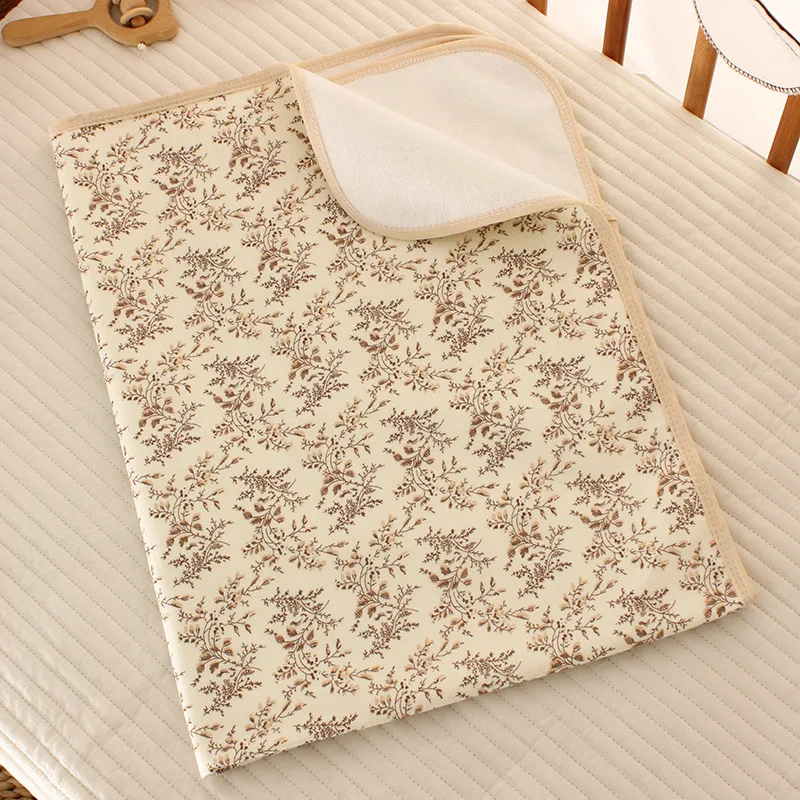 Breathable-Waterproof-Baby-Changing-Mat-Cotton-Fabric-Washable-Reusable-Portable-Diaper-Pad-for-Newborn-Baby-Care