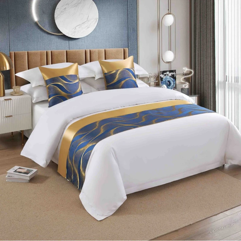 Business-Hotel-Dedicated-Bed-Runner-Simple-Bed-Scarf-Sturdy-Durable-Luxury-Bed-Decor-Runner-for-Hotel