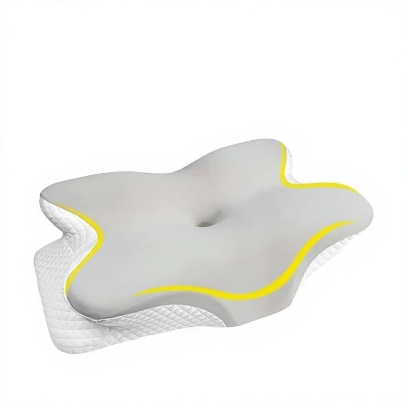 Butterfly-shaped-Memory-Foam-Pillow-with-Slow-Rebound-Cervical-Spine-Protection-Customizable-Lightweight-Neck-Support-Pillow