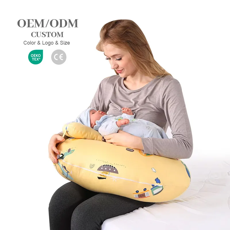 C-Shape-Pregnancy-Pillow-for-Sleeping-Nursing-Pillow-for-Breastfeeding-with-Adjustable-Waist-Strap-and-Removable-Cotton-Cover