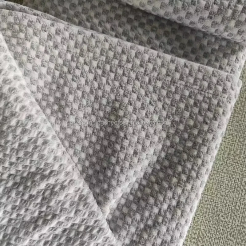CONDUCTIVE-Silver-Cotton-EMF-Shielding-Throw-Blanket-Large-Size-for-Couches-Beds-Travel-Grounding-Protection