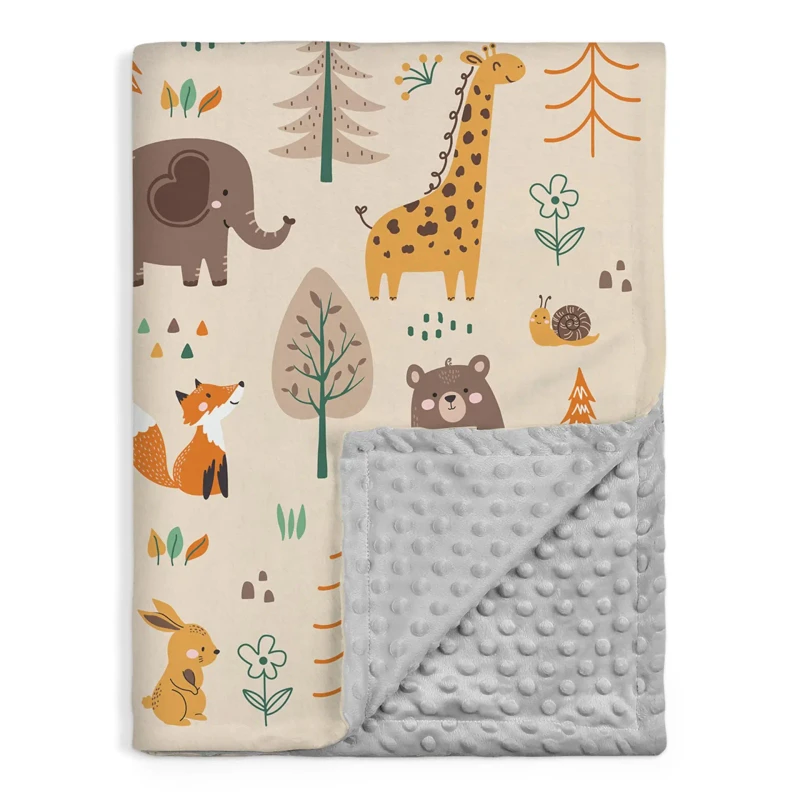 CPC-Certification-Custom-Sublimation-100-Polyester-Organic-Dot-Super-Soft-Minky-Dot-Baby-Blanket-for-Newborns