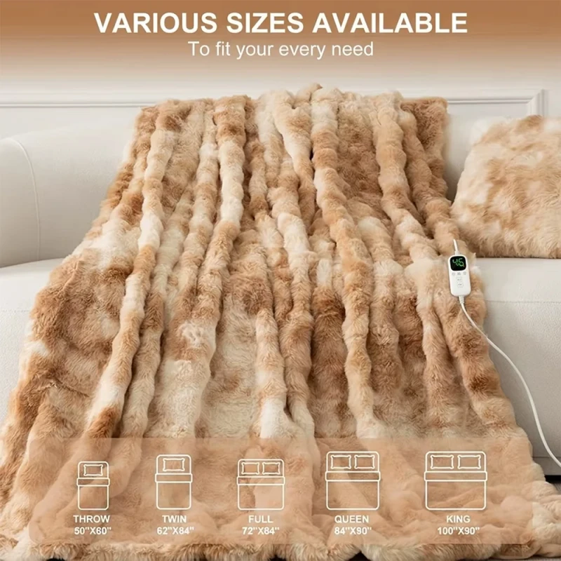 CUSTOM-Twin-Queen-King-Size-Electric-Warm-Faux-Fur-Rabbit-Heated-Throw-Blanket-for-Bed