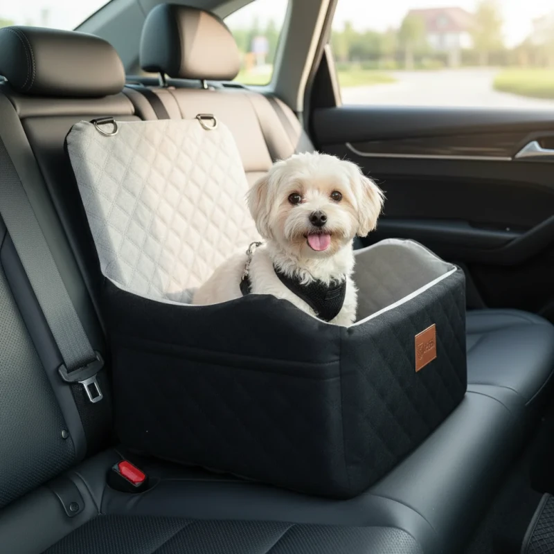 Car-Dog-Bed-for-Small-Dogs-Portable-Pet-Seat-Cushion-for-Front-and-Rear-Car-Seats-Safe-Travel-Bed-for-Dogs