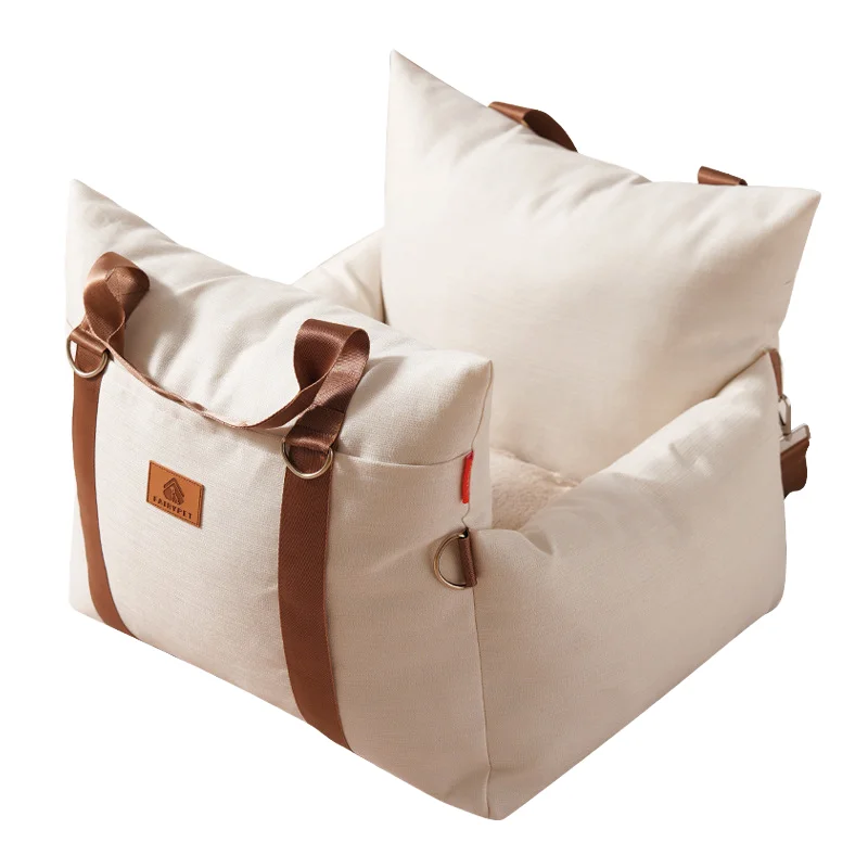 Car-Nest-Portable-Protective-Linen-Polyester-Dog-Bed-Stain-Resistant-Four-Seasons-Removable-Washable-Indoor-Outdoor-Puppy-Xiao