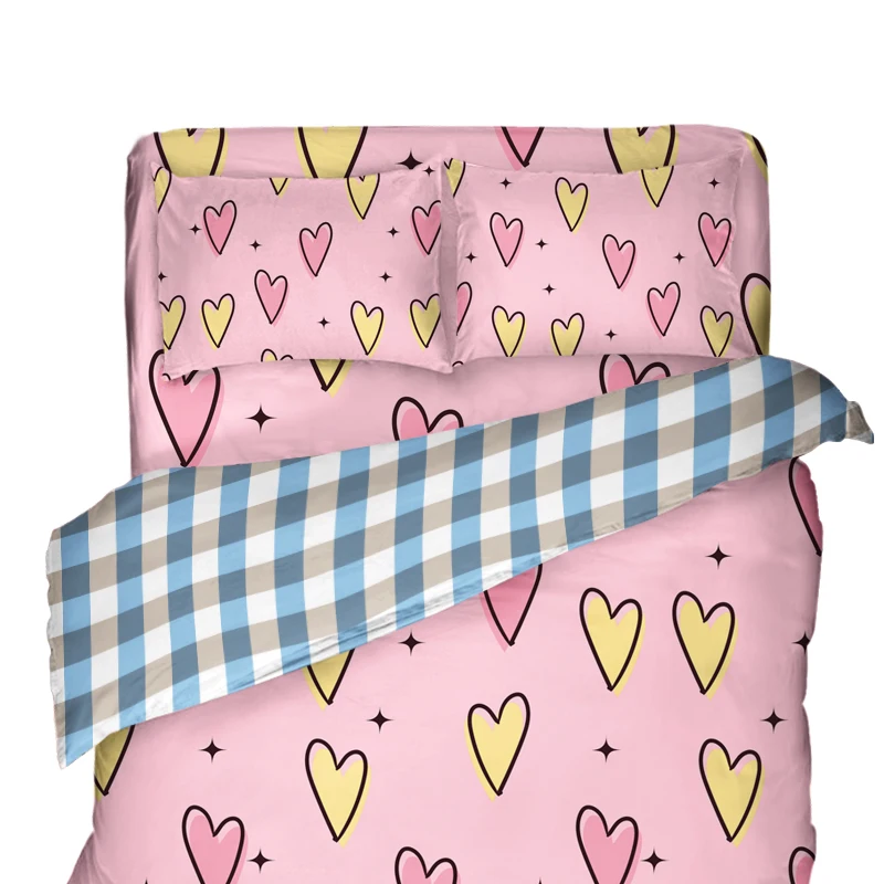 Cartoon-Bedding-Sets-100-Cotton-4PCS-1-Quilt-Cover-1-Bed-Sheet-2-Pillowcases-Cover-Set-Bedding-Set