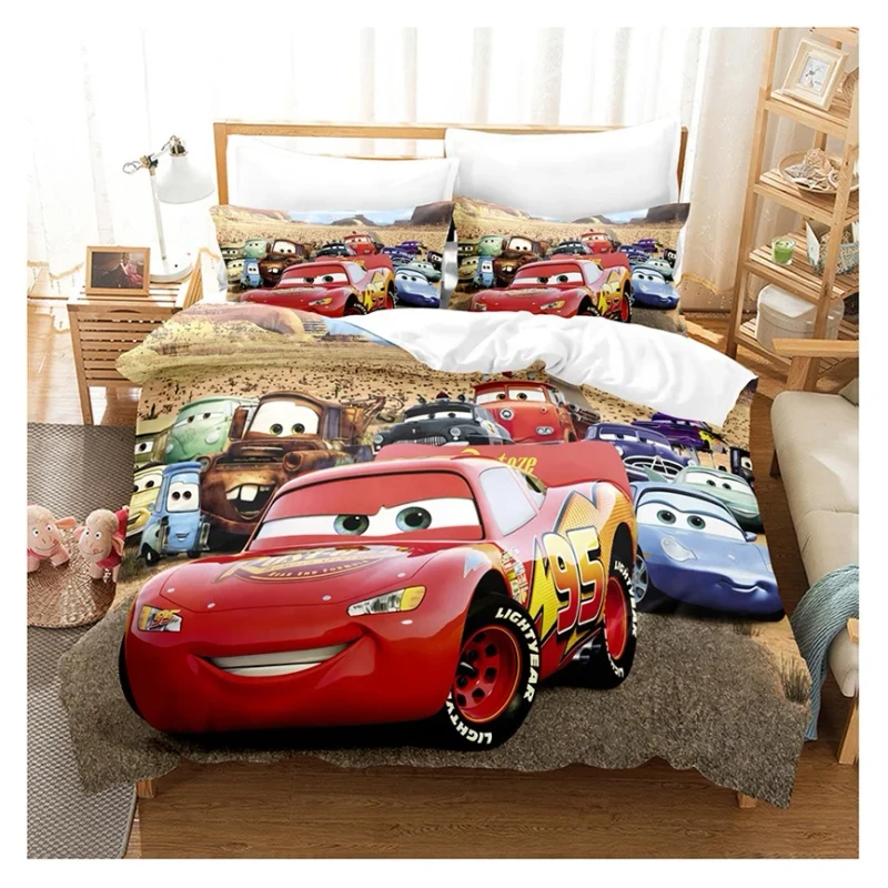 Cartoon-Boys-Bedding-Set-Game-Car-Track-Pattern-Duvet-Cover-Bed-Linen-Set-Birthday-Gift-AU-EU-Single-Students-Bedclothes-Kids