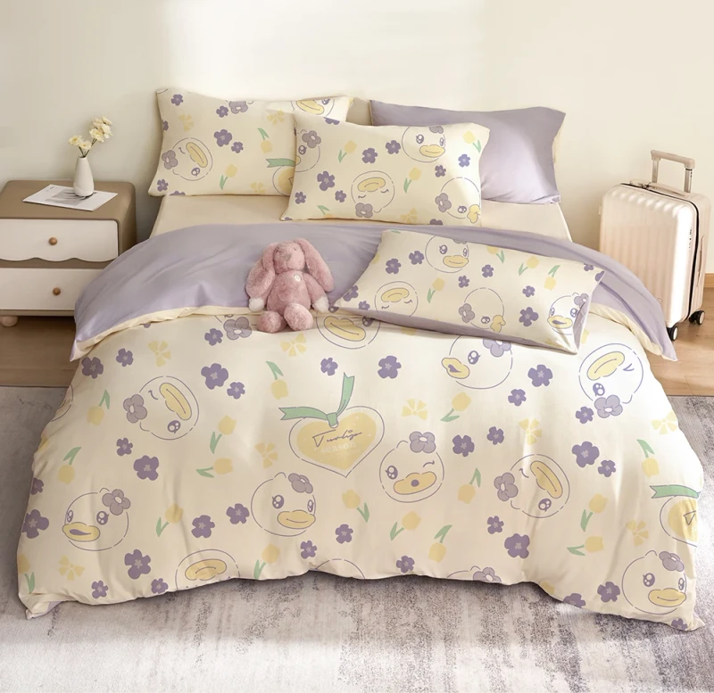 Cartoon-Hotel-Spa-Disposable-Nonwoven-600TC-220x240cm-All-Season-Bedding-Individually-Packaged-Portable