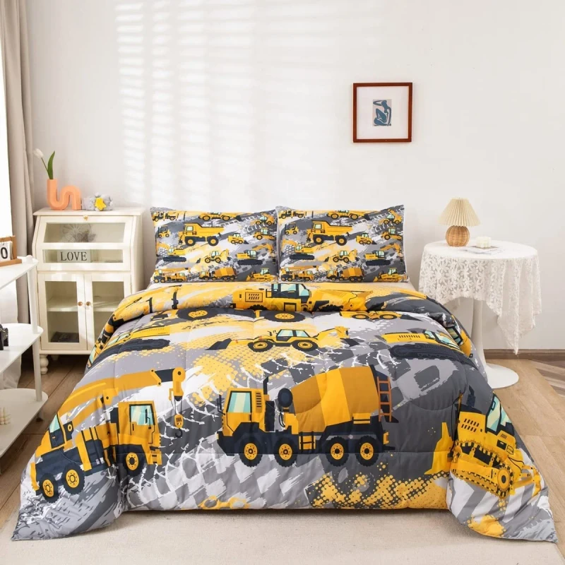 Cartoon-Kids-Bedding-Set-Twin-Size-Car-Duvet-Cover-3Pcs-Comforter-Set-for-Kids-Children