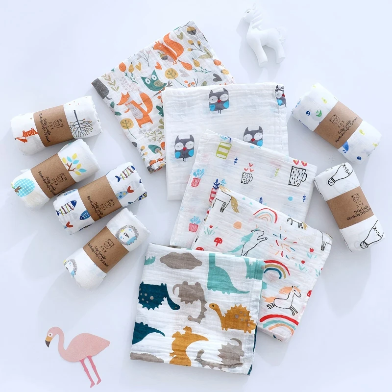 Cartoon-Printed-70-Bamboo-30-Cotton-Baby-Muslin-Swaddle-Blanket-Kids-Bedding-for-Newborns