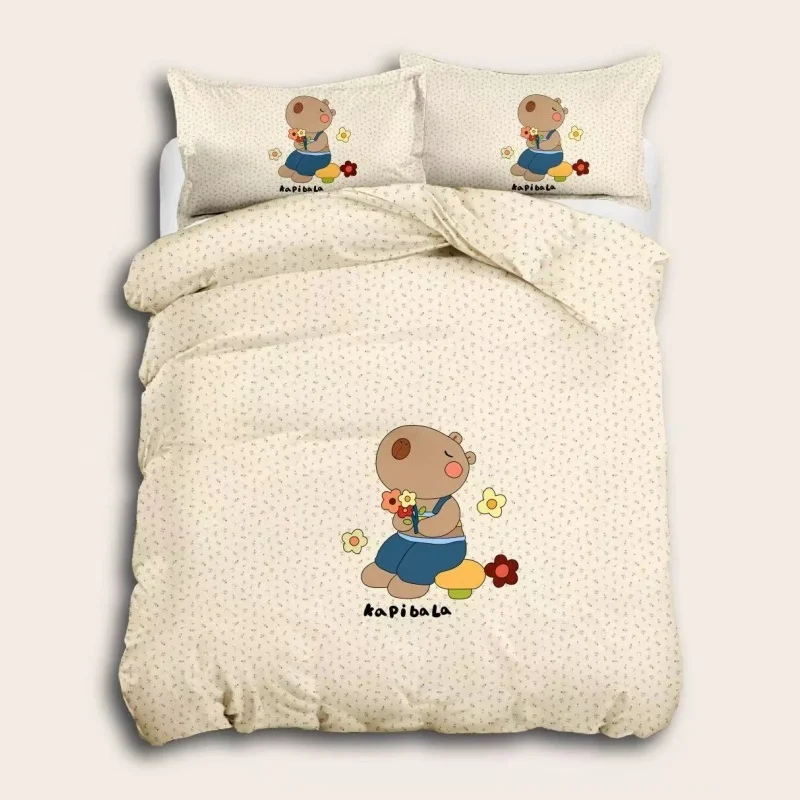 Cartoon-Printed-Microfiber-Bedroom-Bedding-Set-Air-Permeable-Children-Duvet-Cover-Pillowcases-Twin-Sizes