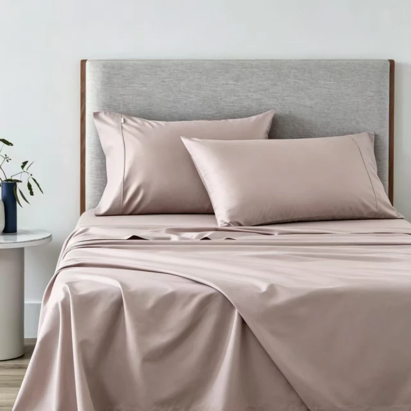 Certified-Organic-300TC-Woven-Bamboo-Bed-Sheet-Set-Fitted-Sheet-Flat-Sheet-2-Pillowcases-Cooling-Breathable-Eco-Friendly-Vintage